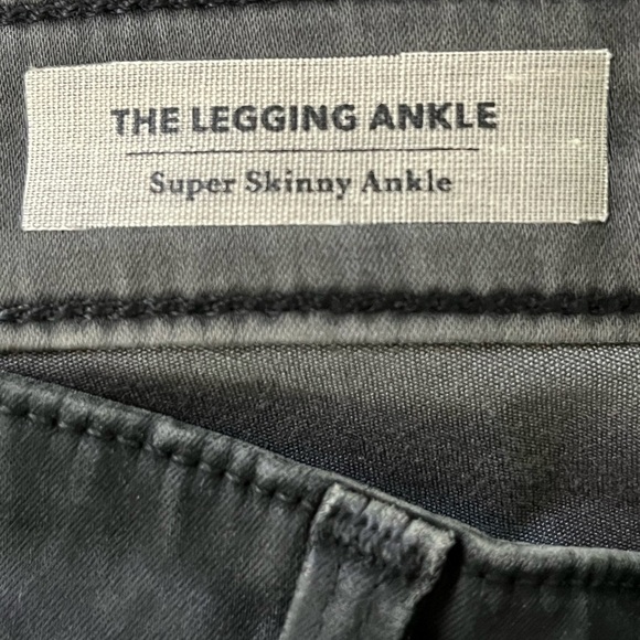 AG ADRIANO GOLDSCHMIED Legging Ankle Super Skinny Leatherette Jean Size 24R New - Picture 10 of 16